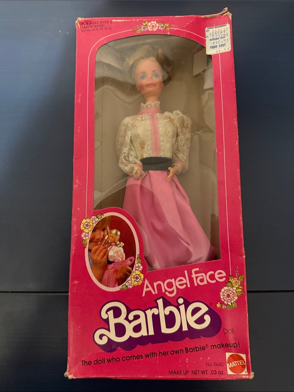 Mattel Barbie Angel Face Doll in Pink and White Outfit